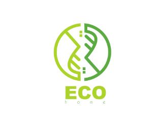 Projekt graficzny logo dla firmy online eco home